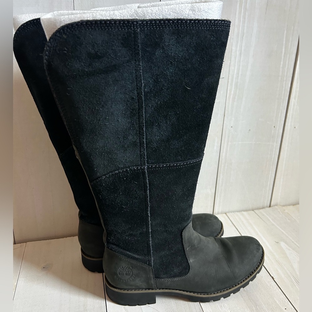 Timberland Women's Black Suede Winter Boots